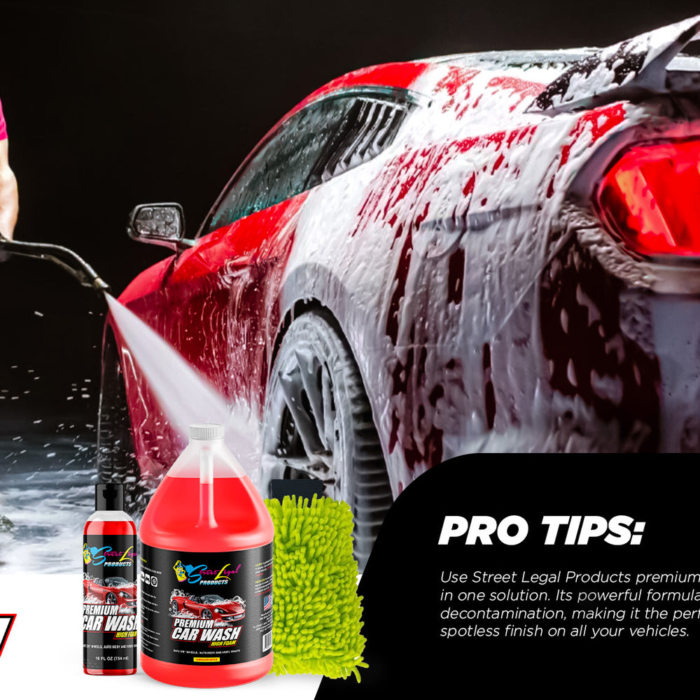 Achieve a Showroom Shine: Tips for Using Street Legal Products Premium Car Wash & Wax